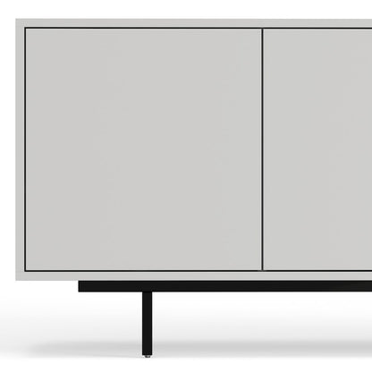 Graysen White Laminate 4 Door TV Console