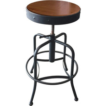 Holland Bar Stools 910 Black Wrinkle Industrial Adjustable Stool - Black Vinyl Seat - Black Tubular Steel Frame - Four-legged Base - Clearcoat - 1 Each