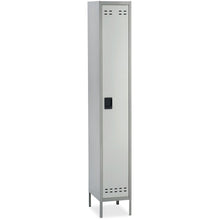 Safco Single-Tier Two-tone Locker with Legs - 18" Width x 12" Depth x 78" Height - Recessed Locking Handle - Gray - Steel