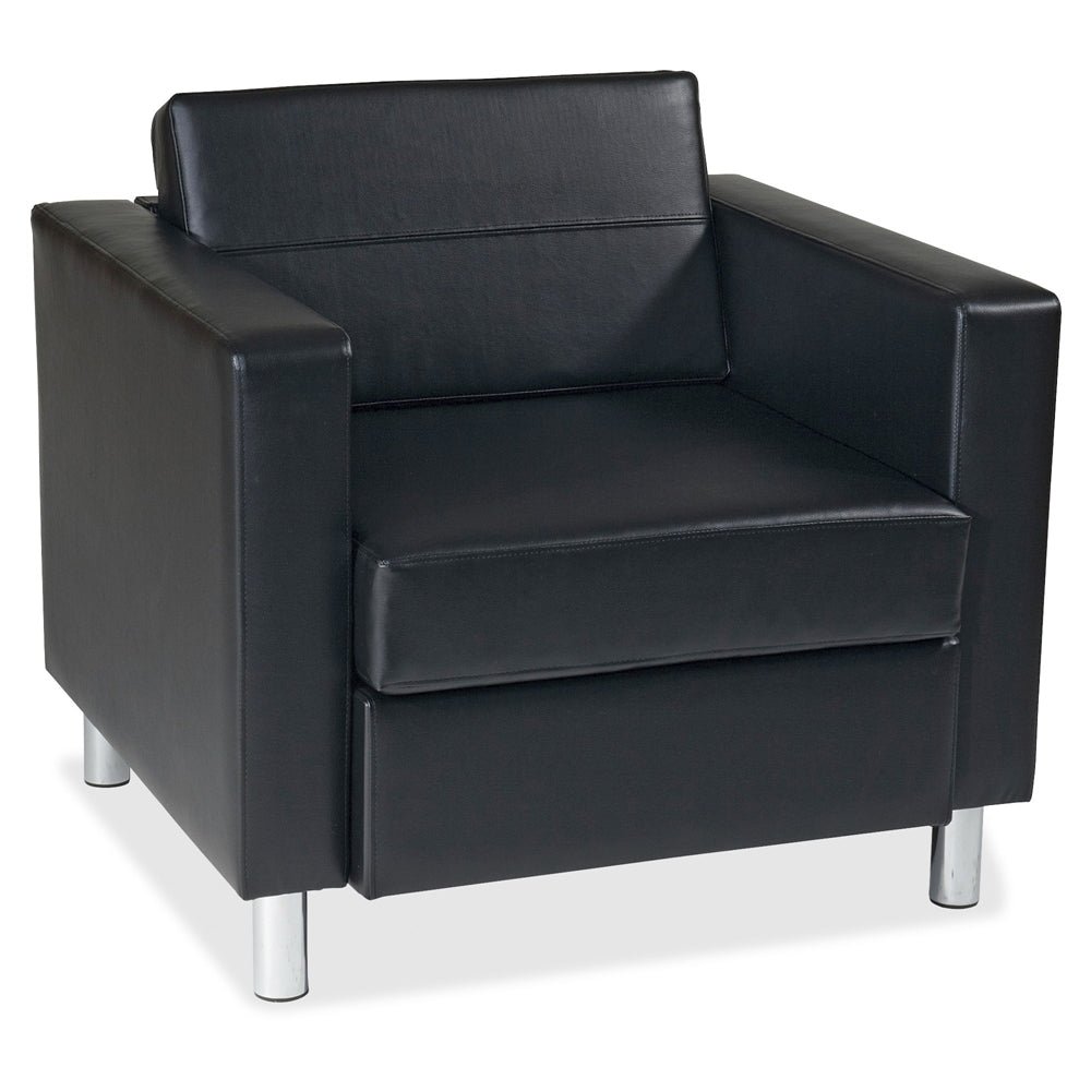 Wall Street PAC51 Pacific Arm Chair - 32" x 31" x 29.5" - Vinyl Black Seat