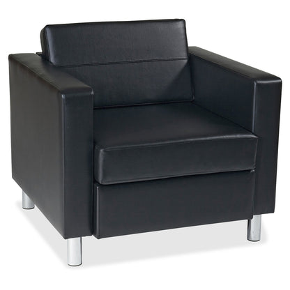Wall Street PAC51 Pacific Arm Chair - 32" x 31" x 29.5" - Vinyl Black Seat