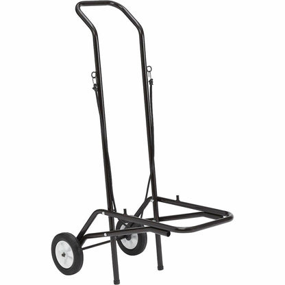 National Public Seating Dolly - 1375 lb Load Capacity - 2 Casters - Tubular Steel - Brown Steel Frame - Brown - 1 Each