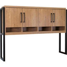 Mason Modern Wood Laminate Hutch With Wood Doors