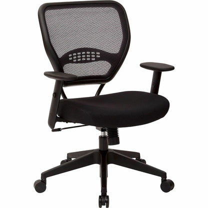 Office Star Professional Air Grid Back Managers Chair - Black Seat Color - Mesh Seat Material - Mesh Back Material - Black Frame Color - 5-star Base - 1 Each