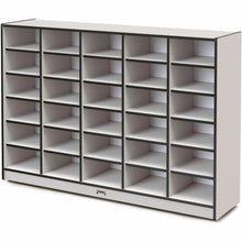 Jonti-Craft Rainbow Accents Cubbie Mobile Storage - 30 Compartment(s) - 42" Height x 60" Width x 15" Depth - Durable, Laminated - Black - Hard Rubber - 1 Each