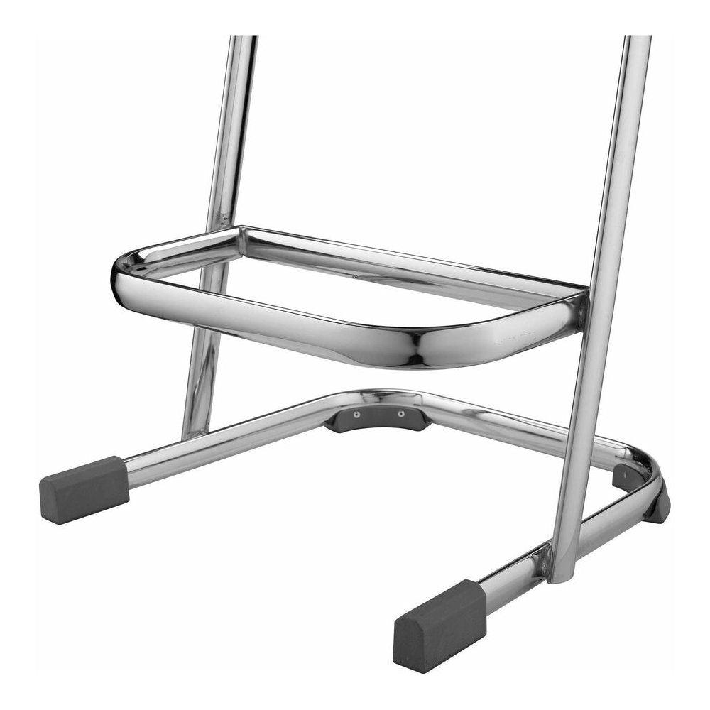 National Public Seating 6600 Series Elephant Z-Stool - Black Seat Color - Polypropylene Seat Material - Chrome Frame Color - Steel Frame Material - Sled, U-Style Base - Thermoplastic Polyurethane (TPU