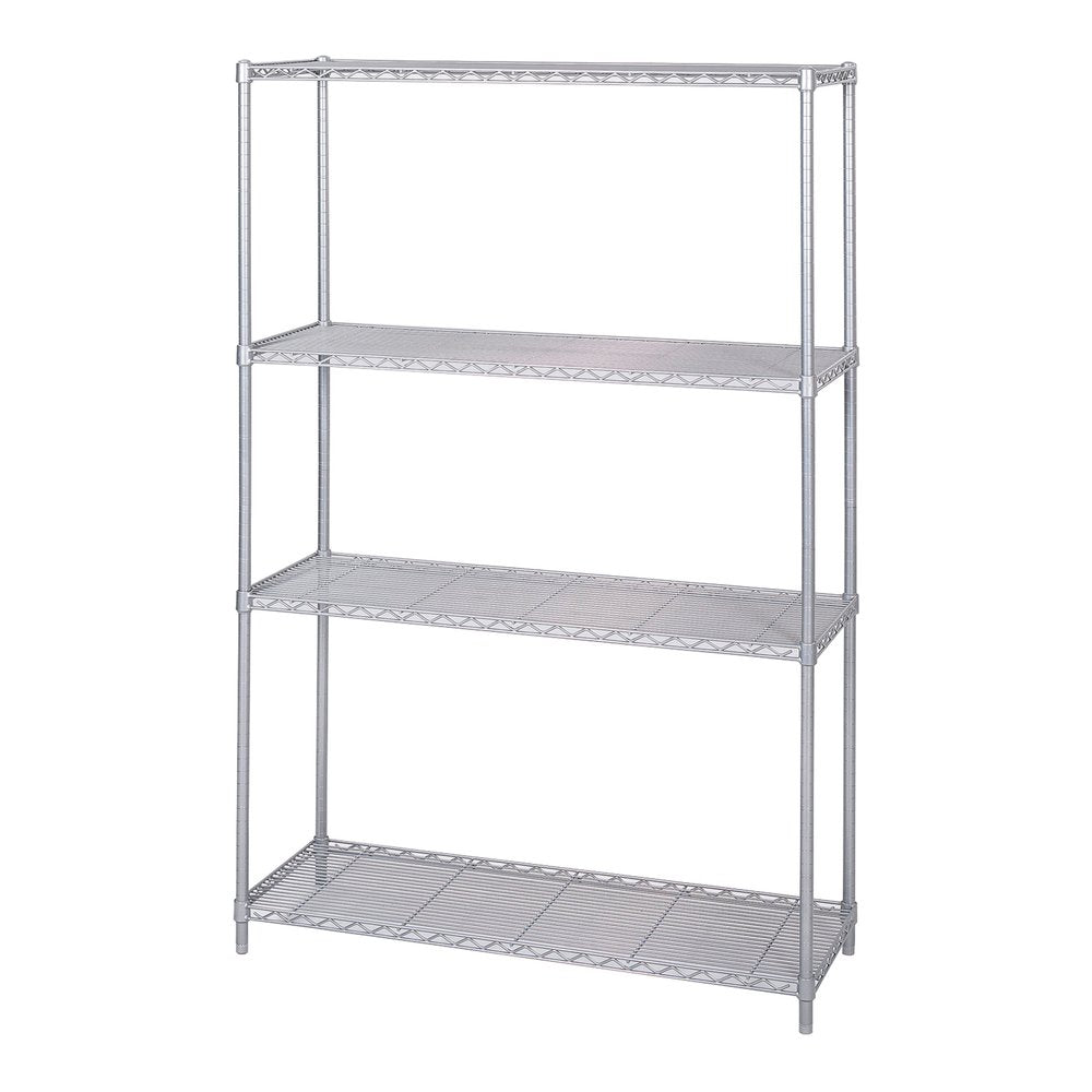 Safco Extra Shelf Pack - 48" Width x 18" Depth x 1.5" Height - 2 x Shelf(ves) - 1250 lb Load Capacity - Gray - Powder Coated - Steel - Assembly Required