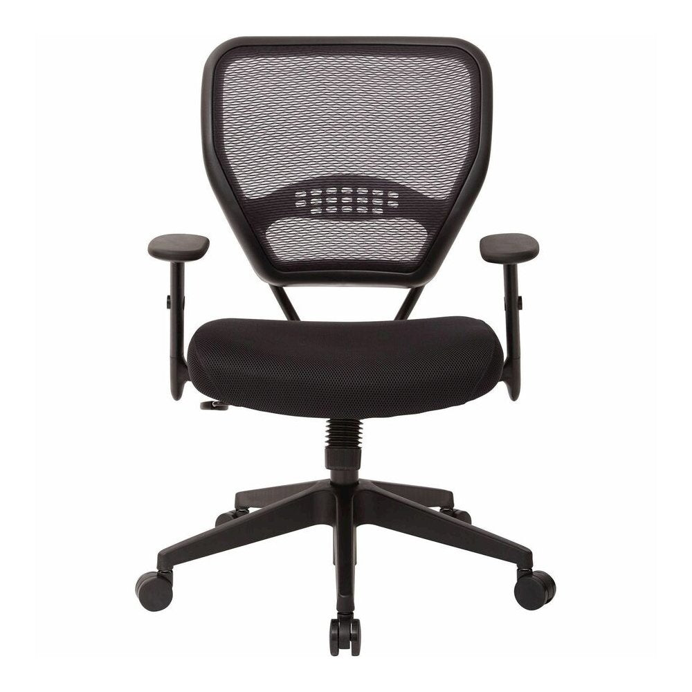 Office Star Professional Air Grid Back Managers Chair - Black Seat Color - Mesh Seat Material - Mesh Back Material - Black Frame Color - 5-star Base - 1 Each