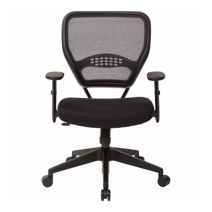 Office Star Professional Air Grid Back Managers Chair - Black Seat Color - Mesh Seat Material - Mesh Back Material - Black Frame Color - 5-star Base - 1 Each