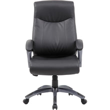 Boss B8661 Executive Chair - Black Seat Color - LeatherPlus Seat Material - Gray Back Color - Leather Back Material - Black, Gray Frame Color - Nylon Frame Material - 5-star Base - 1 Each