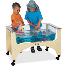 Jonti-Craft Rainbow Accents See-Thru Sensory Play Table - 24.50" Height x 37" Width x 23" Depth - Assembly Required - Baltic, Clear - 1 Each
