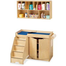 Jonti-Craft Pull-out Stairs Changing Table - 39" Height x 48" Width x 22.50" Depth - Assembly Required - Acrylic, Baltic - 1 Each