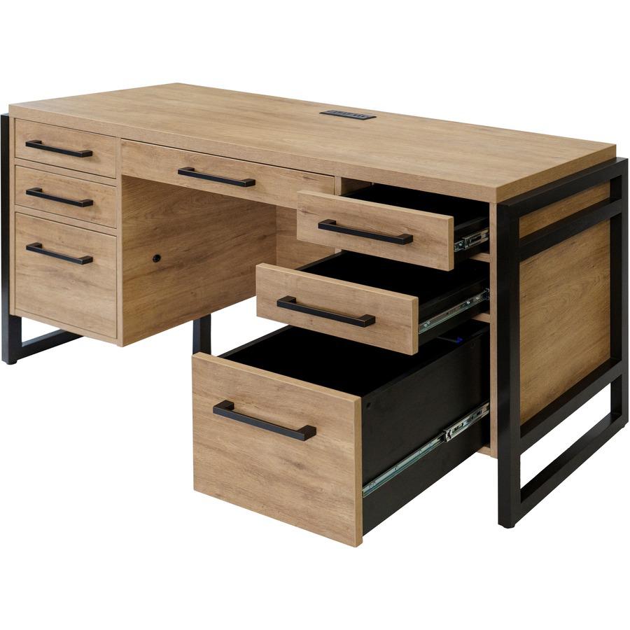 Mason Laminate Double Pedestal Executive Desk