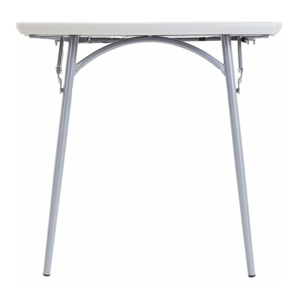 National Public Seating Banquet Fold-In-Half Tables - Speckled Gray Top - Round Tube Leg Base - 4 Legs - 700 lb Capacity - 71.80" Table Top Length x 30" Table Top Width - 29.50" Height - Room, Indoor,