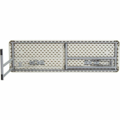 National Public Seating BT1800 Series Seminar Folding Tables - Speckled Gray, Textured Top - Gray Cantilever, Textured, Powder Coated Base - 700 lb Capacity - 60" Table Top Length x 18" Table Top Widt