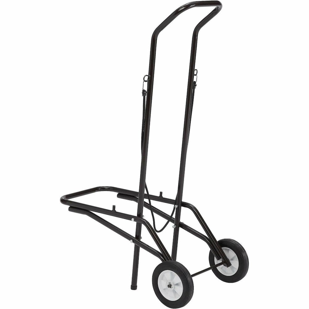 National Public Seating Dolly - 1375 lb Load Capacity - 2 Casters - Tubular Steel - Brown Steel Frame - Brown - 1 Each