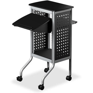 Scoot Presentation Cart - 4 Casters - Steel Frame - Black