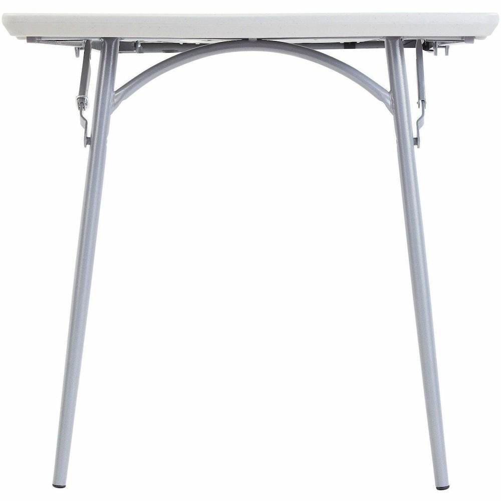 National Public Seating Banquet Fold-In-Half Tables - Speckled Gray Top - Round Tube Leg Base - 4 Legs - 700 lb Capacity - 71.80" Table Top Length x 30" Table Top Width - 29.50" Height - Room, Indoor,