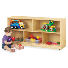 Jonti-Craft Rainbow Accents Toddler Single Mobile Storage Unit - 5 Compartment(s) - 24.5" Height x 48" Width x 15" Depth - Durable - Baltic - Acrylic, Rubber - 1 Each