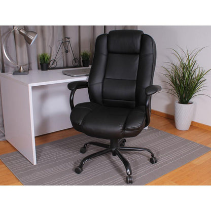 Boss Executive Chair - Black Seat Color - Black Back Color - 1 Each