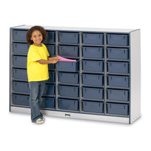 Jonti-Craft Rainbow Accents Cubbie Mobile Storage - 30 Compartment(s) - 42" Height x 60" Width x 15" Depth - Durable, Laminated - Teal - Hard Rubber - 1 Each
