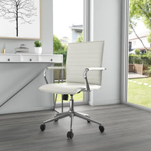 Boss Hospitality Task Chair w/ Arms - White Seat Color - Vinyl Seat Material - White Back Color - Vinyl Back Material - 5-star Base - Armrest - 1 Carton