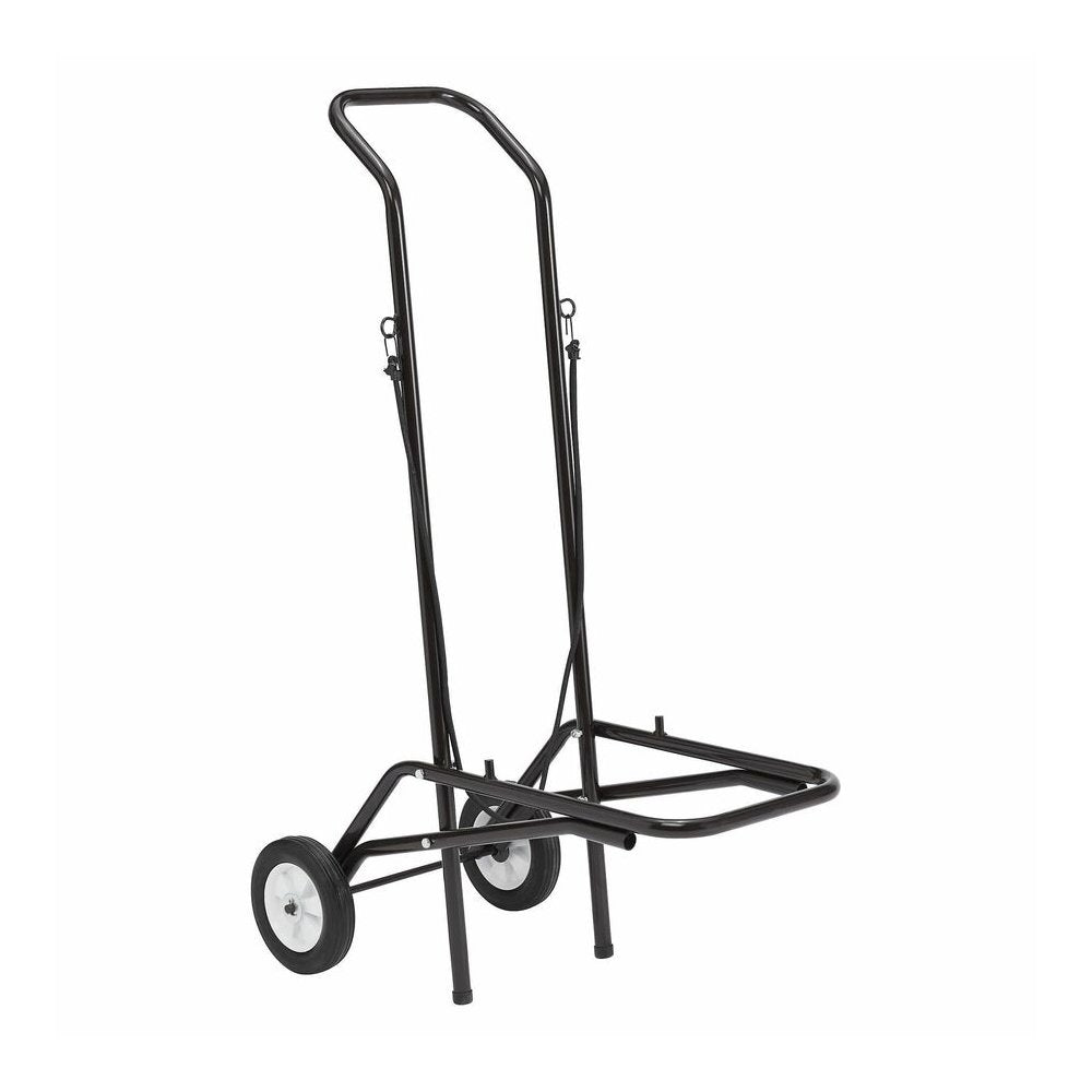 National Public Seating Dolly - 1375 lb Load Capacity - 2 Casters - Tubular Steel - Brown Steel Frame - Brown - 1 Each