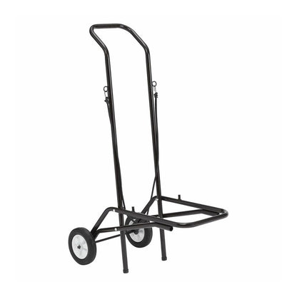 National Public Seating Dolly - 1375 lb Load Capacity - 2 Casters - Tubular Steel - Brown Steel Frame - Brown - 1 Each