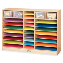 Jonti-Craft Rainbow Accents Mobile Paper Center - 35.5" Height x 48" Width x 15" Depth - Rounded Corner, Durable, Yellowing Resistant - UV Acrylic - Baltic - Hard Rubber - 1 Each
