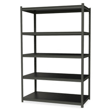 Iron Horse Riveted Steel Shelving 5-Shelf Unit, 18Dx36Wx72H, Gunmetal Gray/Black