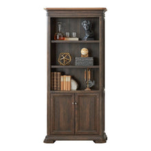 Martin Sonoma Veneer Bookcase - 14" Height x 36" Width x 78" Depth - 2 Door(s) - 3 Adjustable Shelf(ves) - Material: Wood Veneer - Finish: Dark Roast - 1 Each