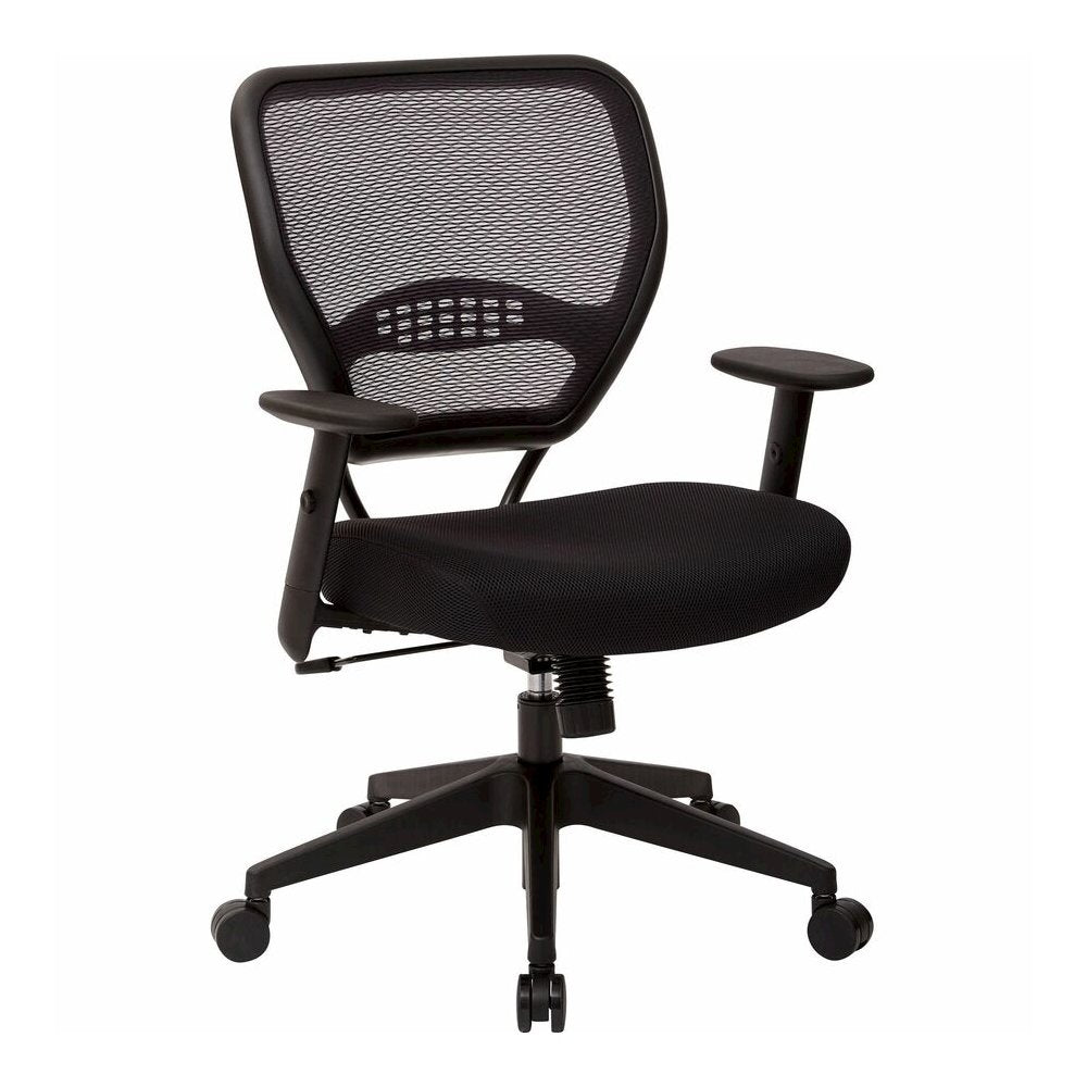 Office Star Professional Air Grid Back Managers Chair - Black Seat Color - Mesh Seat Material - Mesh Back Material - Black Frame Color - 5-star Base - 1 Each