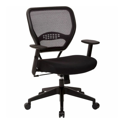 Office Star Professional Air Grid Back Managers Chair - Black Seat Color - Mesh Seat Material - Mesh Back Material - Black Frame Color - 5-star Base - 1 Each