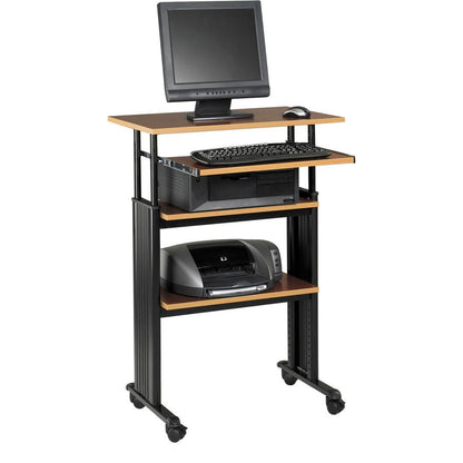 Safco Muv Stand-up Adjustable Height Desk - Rectangle Top - Height Adjustable - 35" to 49" , 1" , 1" , 14" , 14" Adjustment - Assembly Required - Steel - 1 Each