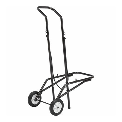 National Public Seating Dolly - 1375 lb Load Capacity - 2 Casters - Tubular Steel - Brown Steel Frame - Brown - 1 Each