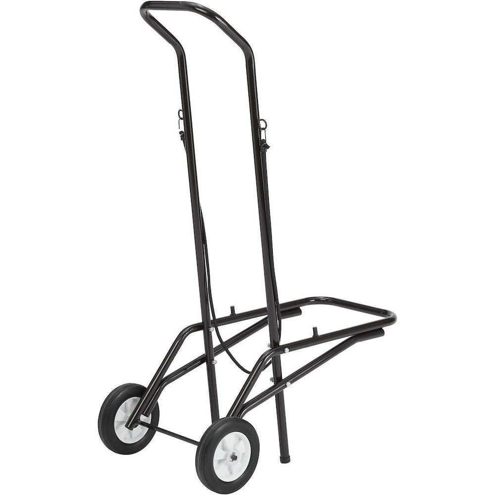 National Public Seating Dolly - 1375 lb Load Capacity - 2 Casters - Tubular Steel - Brown Steel Frame - Brown - 1 Each