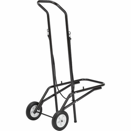 National Public Seating Dolly - 1375 lb Load Capacity - 2 Casters - Tubular Steel - Brown Steel Frame - Brown - 1 Each