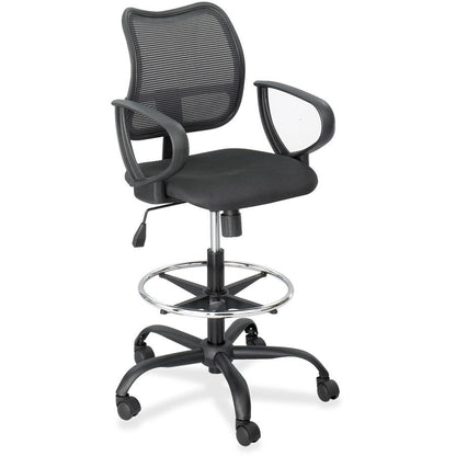 Safco Vue Extended Height Mesh Chair - Black Seat Color - Polyester Seat Material - Nylon Back Material - 5-star Base - Black - 1 Each