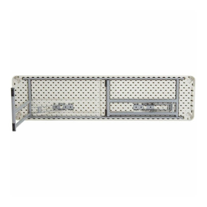 National Public Seating BT1800 Series Seminar Folding Tables - Speckled Gray, Textured Top - Gray Cantilever, Textured, Powder Coated Base - 700 lb Capacity - 72" Table Top Length x 18" Table Top Widt