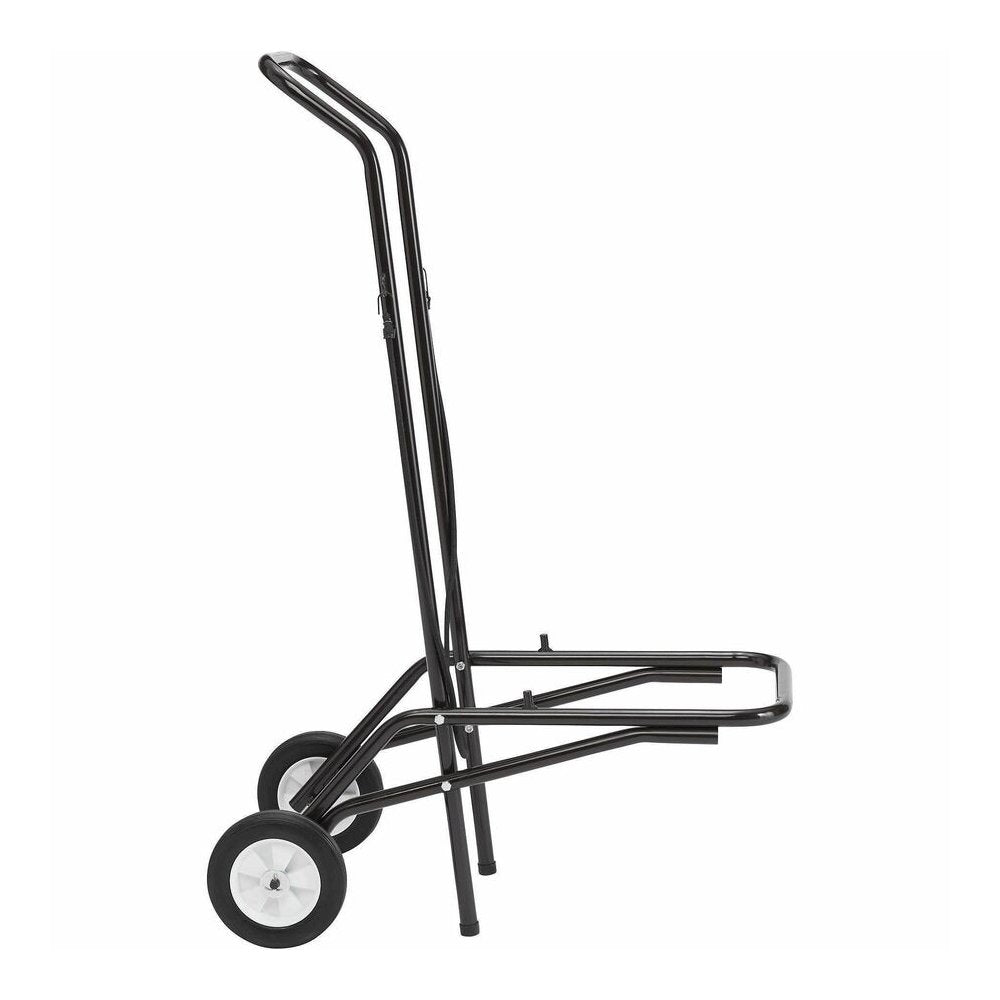 National Public Seating Dolly - 1375 lb Load Capacity - 2 Casters - Tubular Steel - Brown Steel Frame - Brown - 1 Each