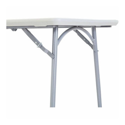 National Public Seating Banquet Fold-In-Half Tables - Speckled Gray Top - Round Tube Leg Base - 4 Legs - 700 lb Capacity - 71.80" Table Top Length x 30" Table Top Width - 29.50" Height - Room, Indoor,