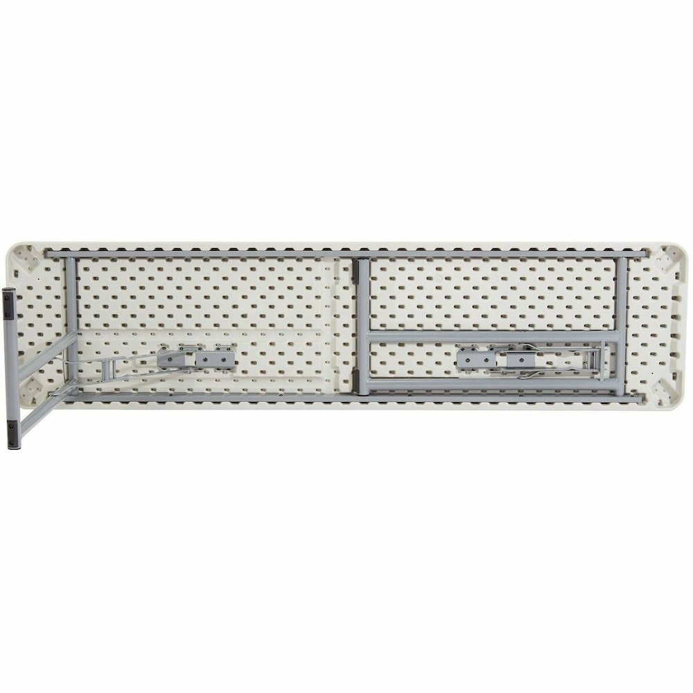 National Public Seating BT1800 Series Seminar Folding Tables - Speckled Gray, Textured Top - Gray Cantilever, Textured, Powder Coated Base - 700 lb Capacity - 72" Table Top Length x 18" Table Top Widt