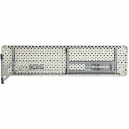 National Public Seating BT1800 Series Seminar Folding Tables - Speckled Gray, Textured Top - Gray Cantilever, Textured, Powder Coated Base - 700 lb Capacity - 72" Table Top Length x 18" Table Top Widt