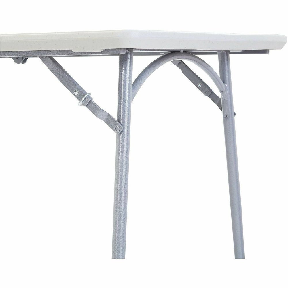 National Public Seating Banquet Fold-In-Half Tables - Speckled Gray Top - Round Tube Leg Base - 4 Legs - 700 lb Capacity - 71.80" Table Top Length x 30" Table Top Width - 29.50" Height - Room, Indoor,