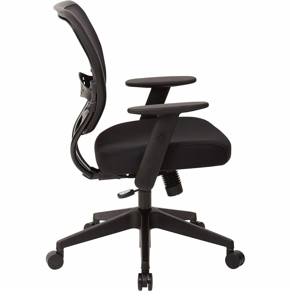 Office Star Professional Air Grid Back Managers Chair - Black Seat Color - Mesh Seat Material - Mesh Back Material - Black Frame Color - 5-star Base - 1 Each