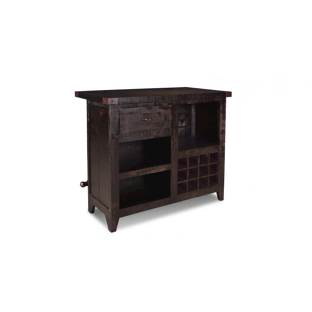 City Bar with Wine Rack - 48" - With Graffiti