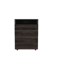 Alpine 4-Drawer Dresser With Spacious Storage And Modern Handles, Matt Grey
