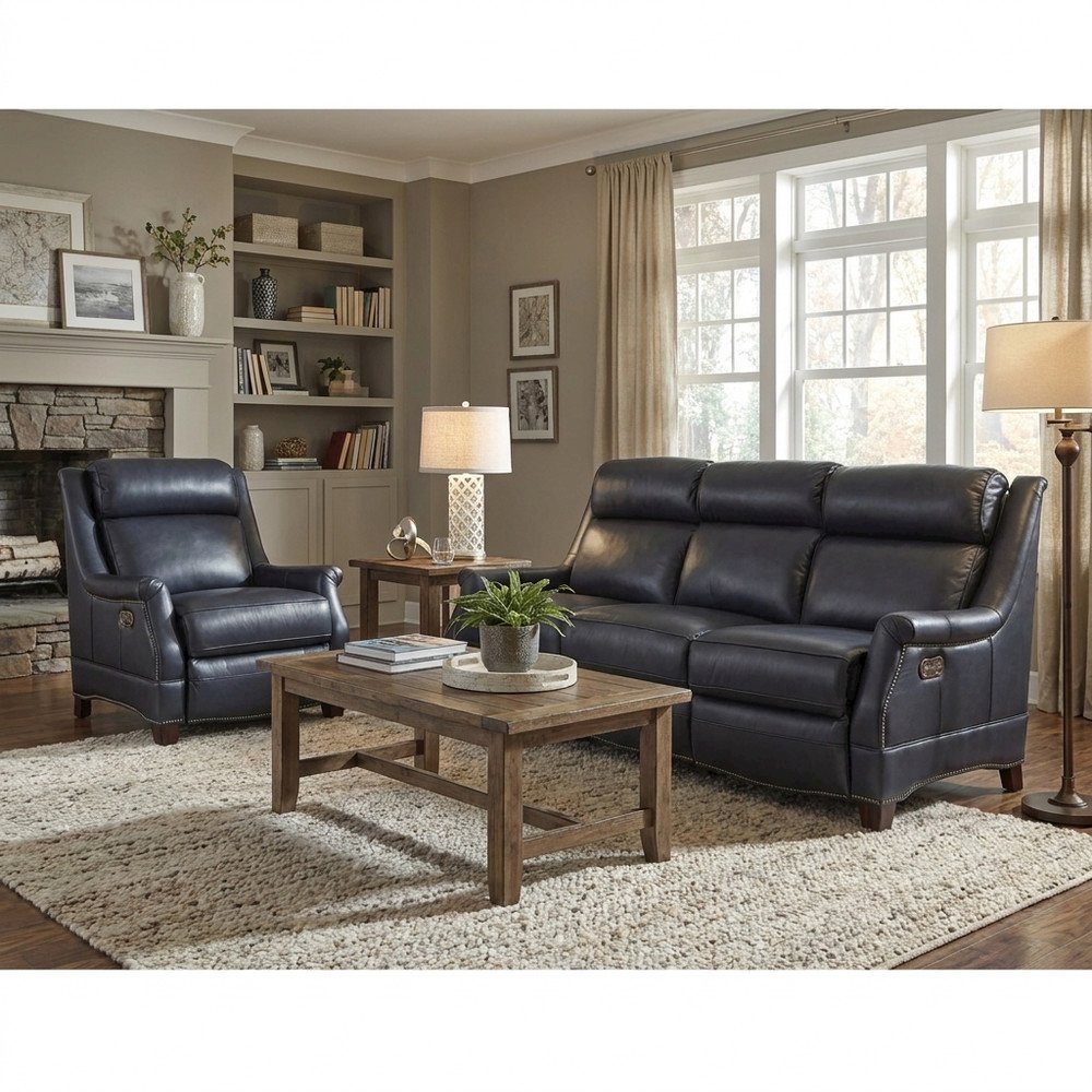 Warrendale Power Reclining Sofa w/Power Head Rests