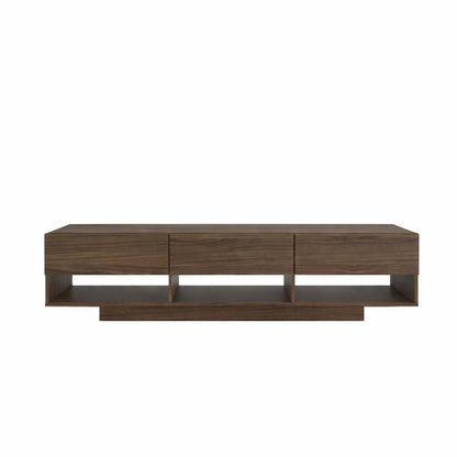 72-Inch Tv Stand With 3-Drawers, Walnut