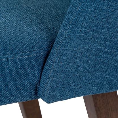 Space Savers Nido Chair - Blue (RTA)-Set of 2 in Satin Walnut